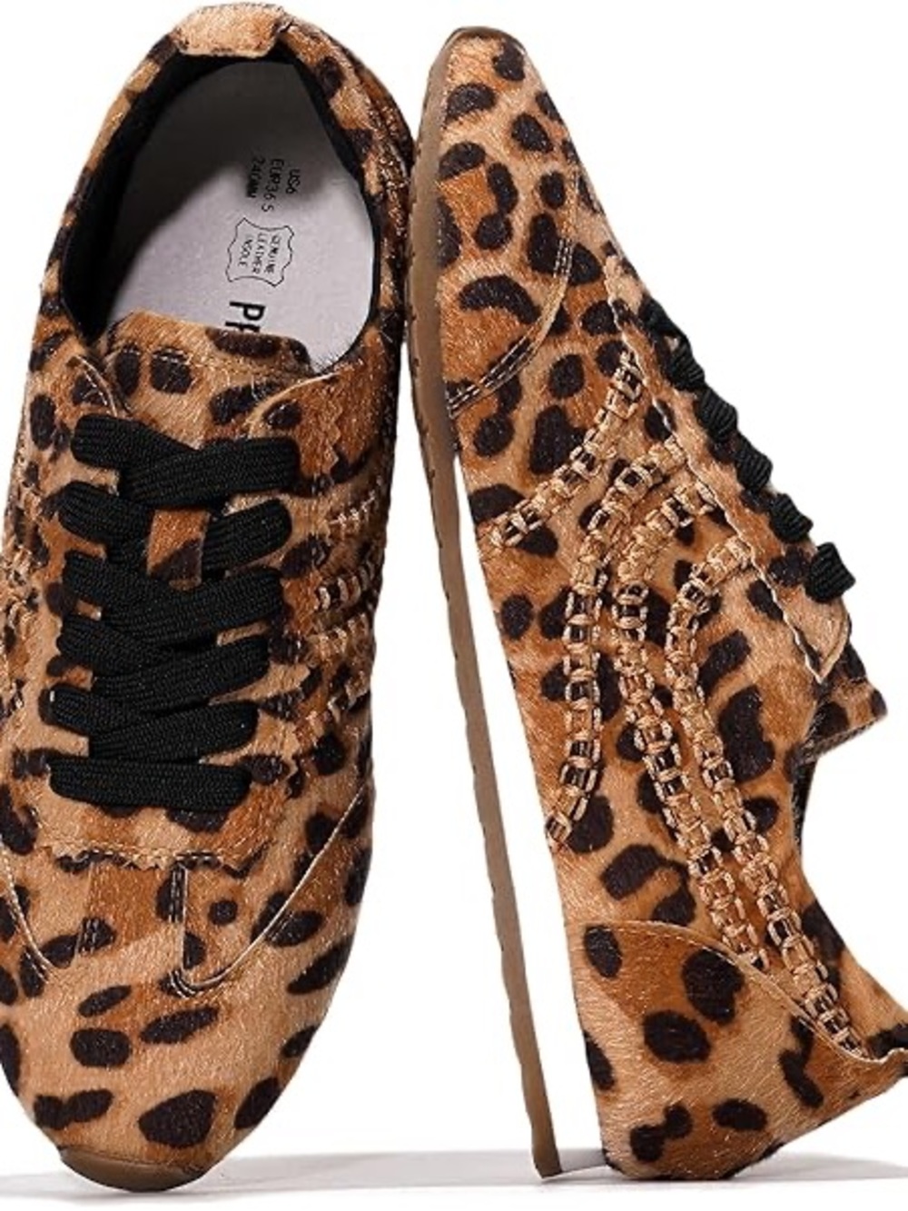 Project Cloud Leopard-Print Women’s Sneakers with Black Laces. tiktok